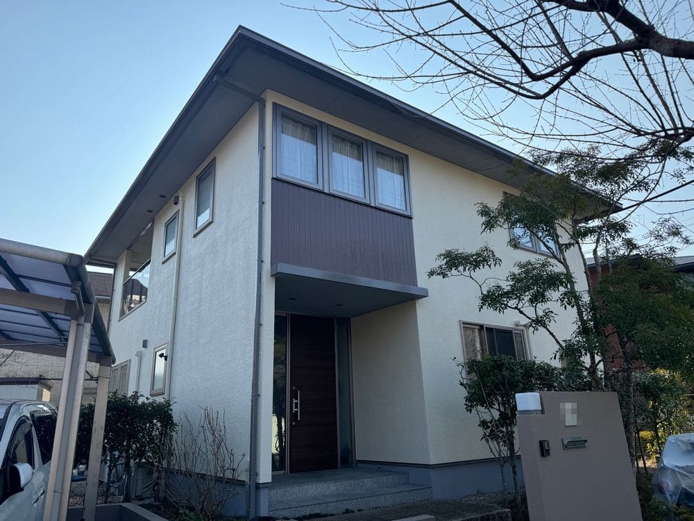 生駒市の外壁塗装をリペイント匠が施工した写真