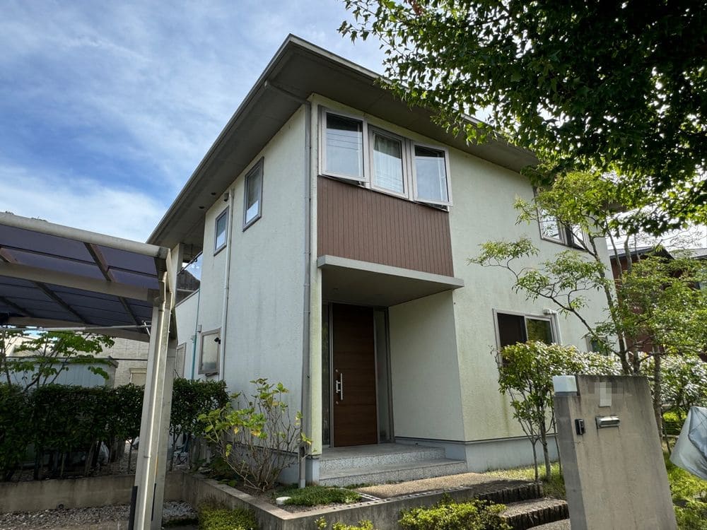 生駒市の外壁塗装をリペイント匠が施工した写真