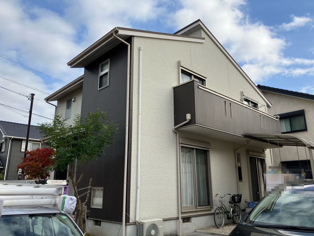 H様(奈良市)外壁_施工前2 奈良市の外壁塗装、屋根塗装をリペイント匠が施工した写真