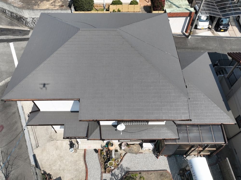 F様(橿原市)_施工後_屋根全体 (1) 橿原市の外壁塗装、屋根塗装をリペイント匠が施工した写真