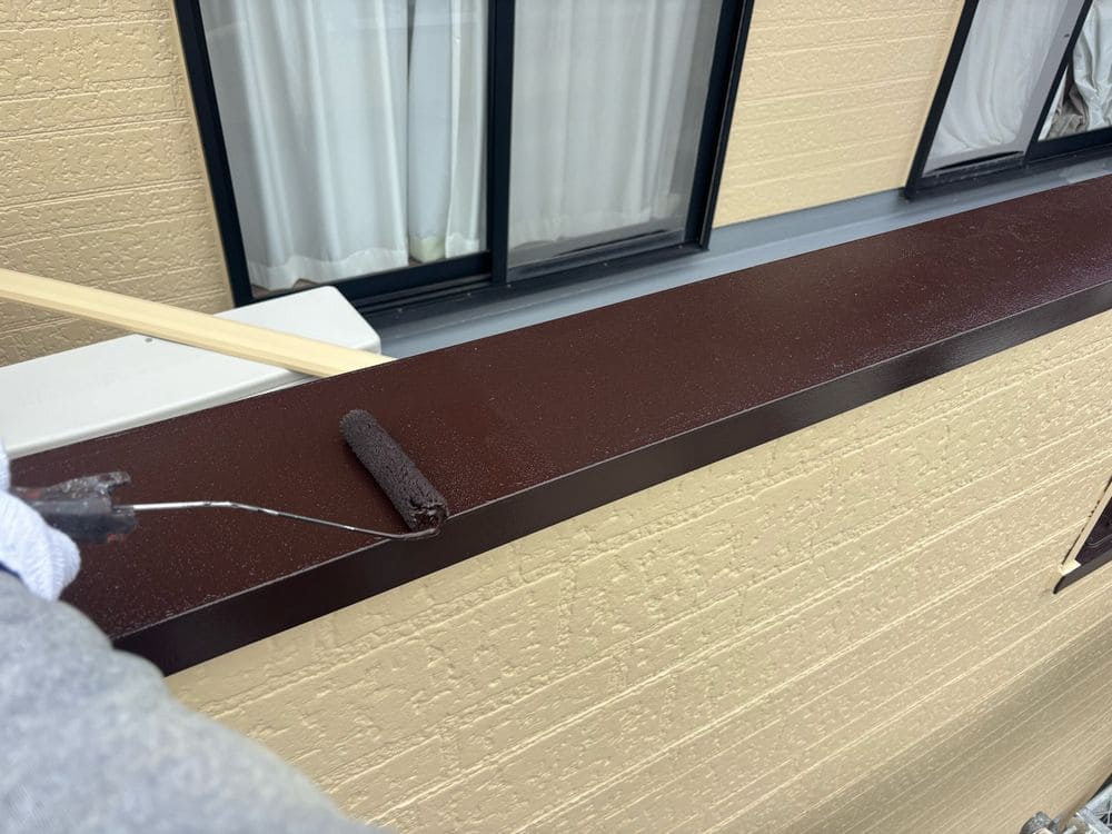 U様(津)上塗り_付帯部 (2) 奈良市の外壁塗装、屋根塗装、防水工事をリペイント匠が施工した写真