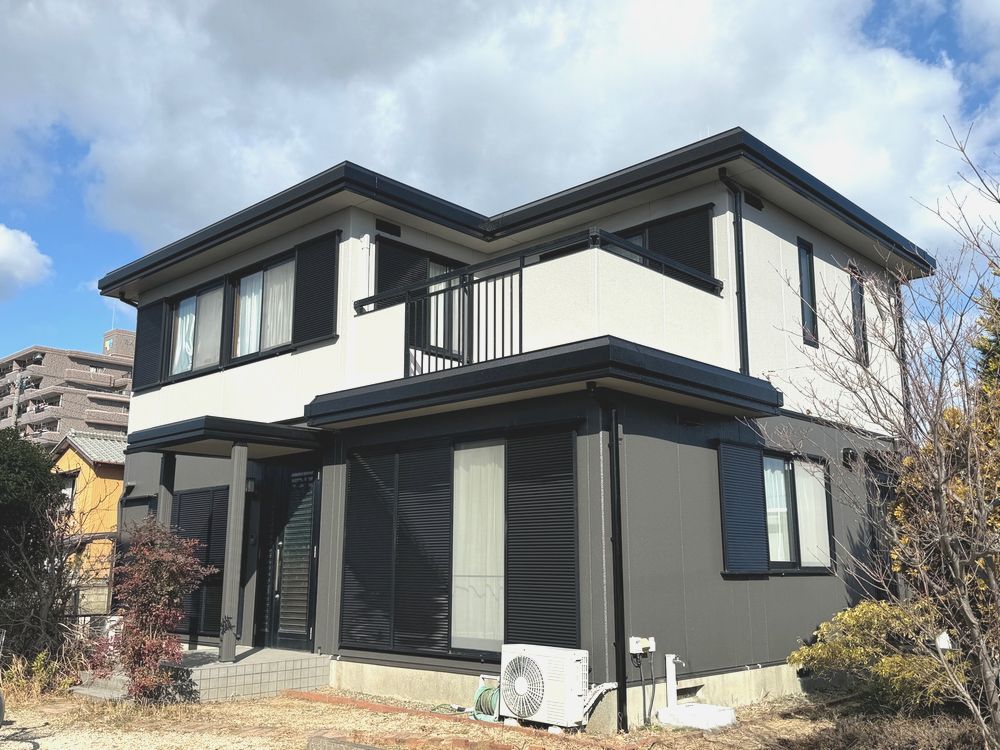 K様(奈良市石塚町)施工後_外壁全体 ■奈良市の外壁屋根塗装をした例 奈良市の外壁塗装をリペイント匠が施工した写真