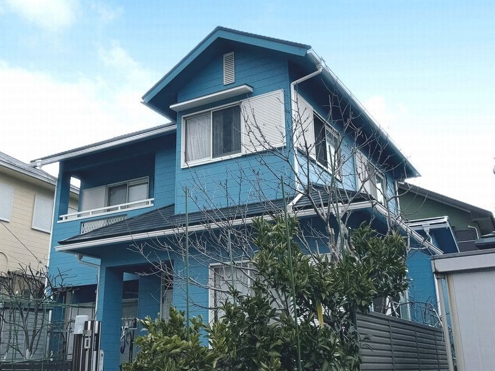 奈良市の外壁屋根塗装をした例　奈良市の外壁塗装をリペイント匠が施工した写真