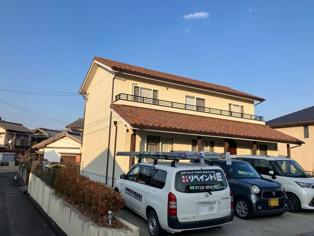 生駒市の外壁塗装をリペイント匠が施工した写真