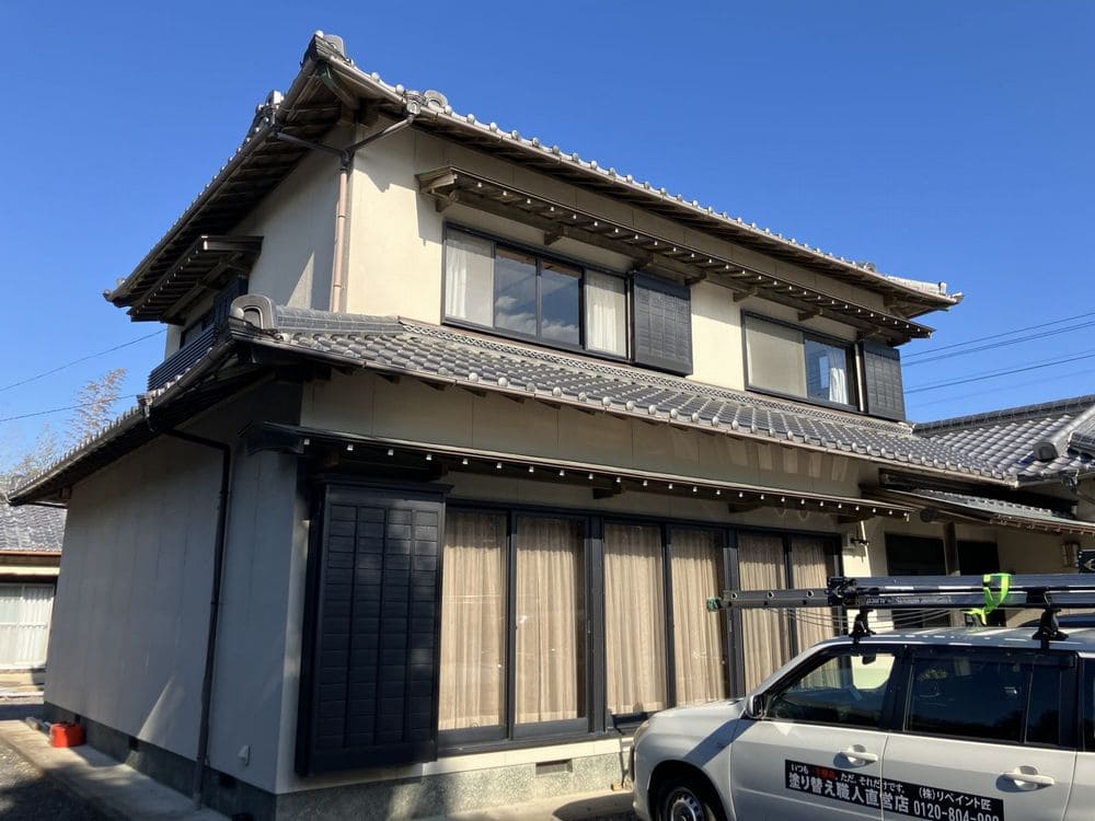 奈良市の外壁塗装をリペイント匠が施工した写真