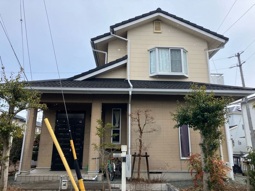 K様(久居)施工前_外壁全体 奈良市の外壁塗装、屋根塗装をリペイント匠が施工した写真