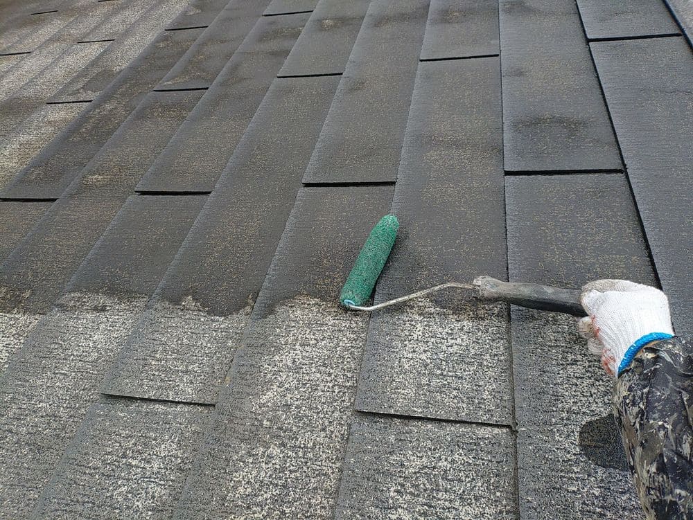 Y様(久居)屋根(下塗り1) 奈良市の外壁塗装、屋根塗装をリペイント匠が施工した写真