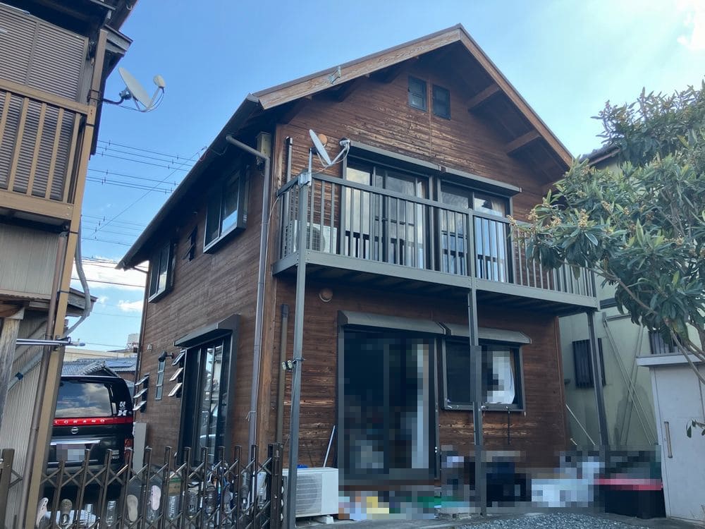 H様(橿原市)施工前_外壁1 橿原市の外壁塗装、屋根塗装をリペイント匠が施工した写真