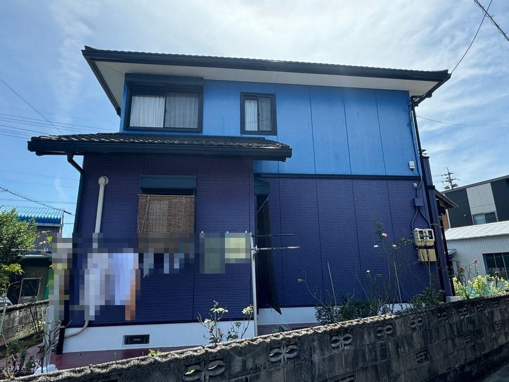 I様(奈良市堂ケ山町)施工前_外壁全体 (2) 奈良市の外壁屋根塗装をリペイント匠が施工した写真