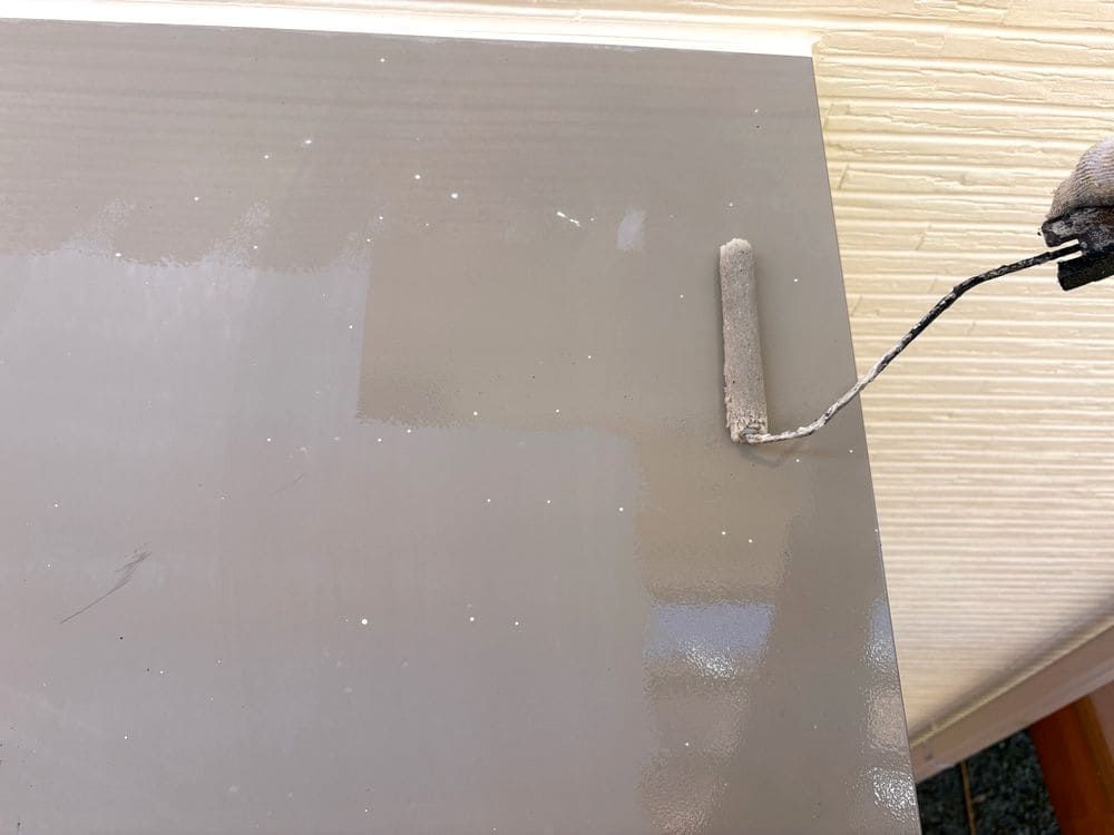 N様(奈良市)下塗り_付帯部 奈良市の外壁塗装をした例 奈良市の外壁塗装をリペイント匠が施工した写真