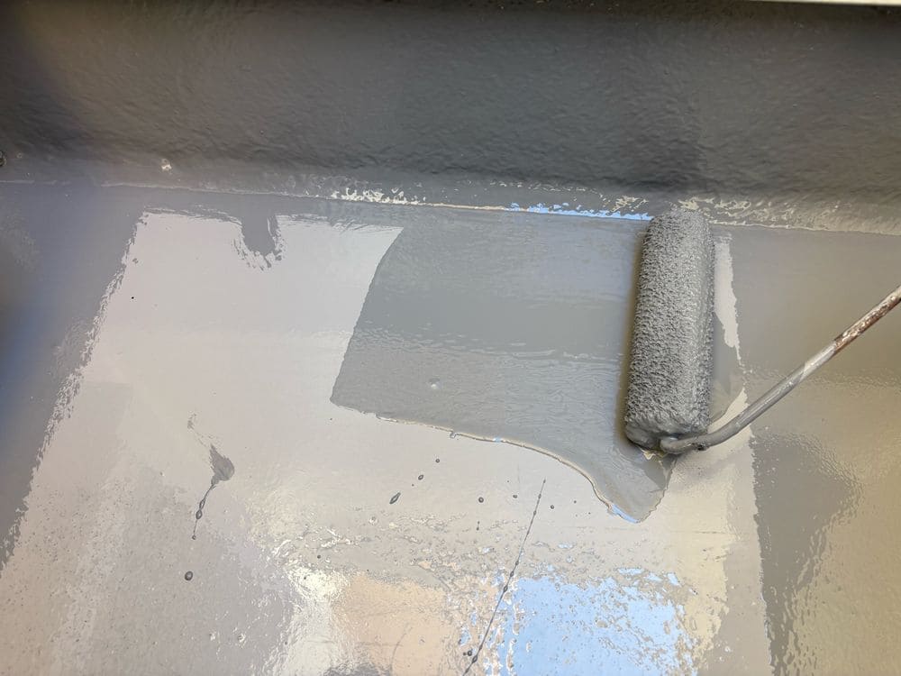N様(奈良市)防水(トップコート) 奈良市の防水工事をした例 奈良市の防水工事をリペイント匠が施工した写真
