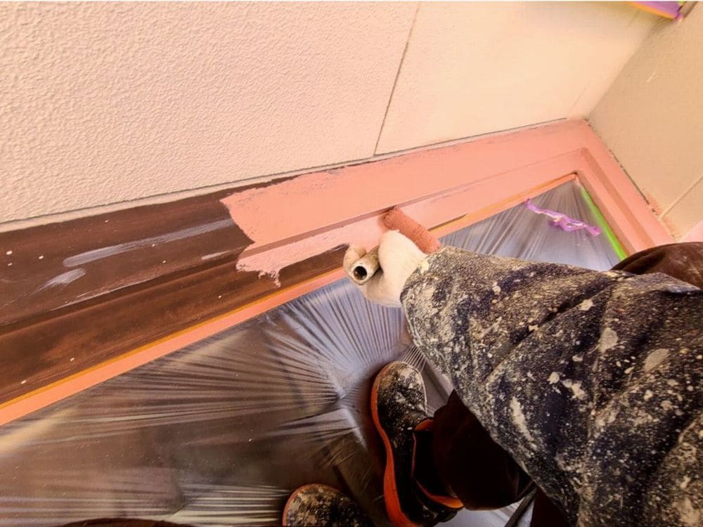 Y様(奈良市桜花台)水切り(下塗り) 奈良市の外壁塗装をリペイント匠が施工した写真