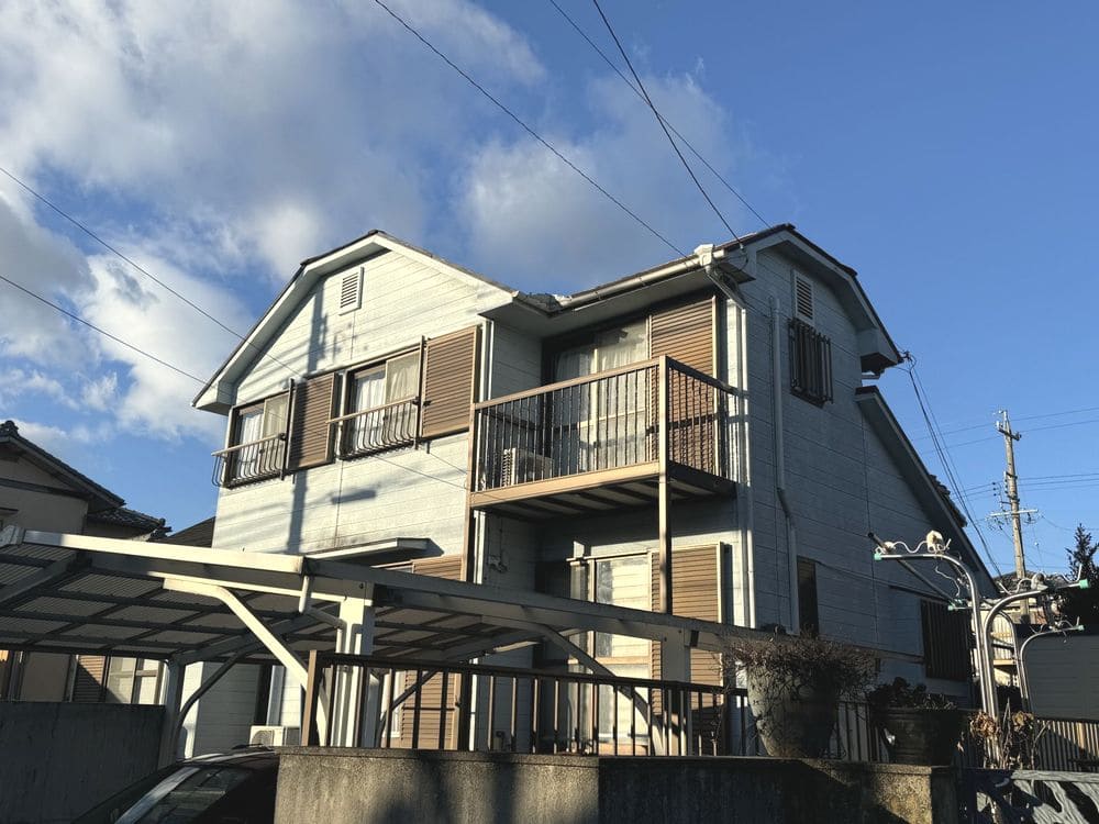 K様(奈良市)施工前_外壁全体 (4) 奈良市の外壁屋根塗装をした例 奈良市の外壁屋根塗装をリペイント匠が施工した写真
