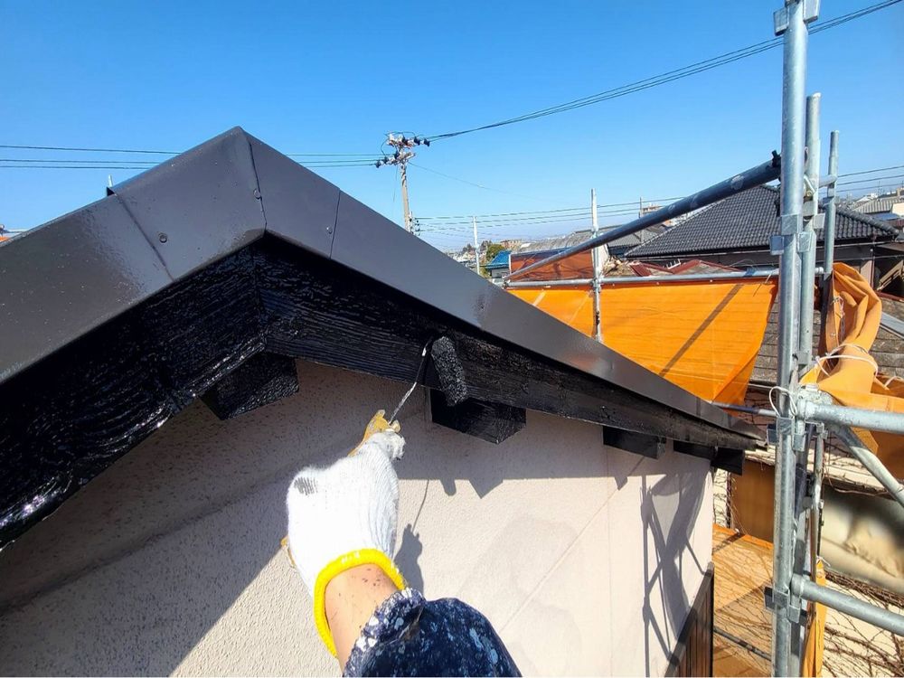 N様(生駒市東磯山)上塗り (2) 生駒市の屋根塗装をリペイント匠が施工した写真
