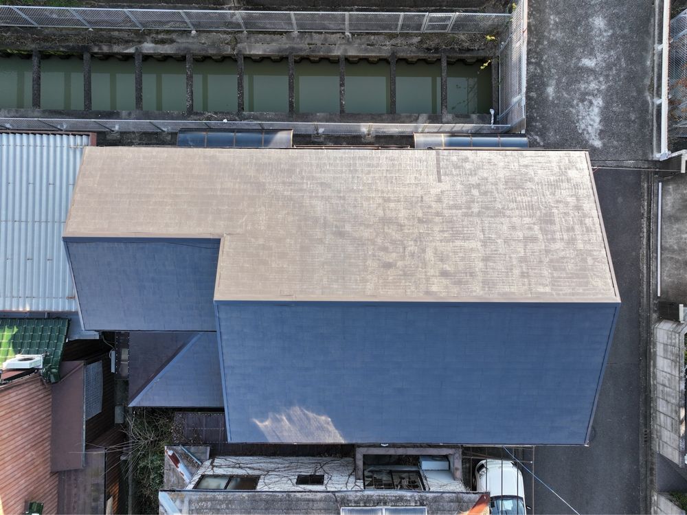 N様(生駒市東磯山)施工後_屋根全体 生駒市の屋根塗装をリペイント匠が施工した写真