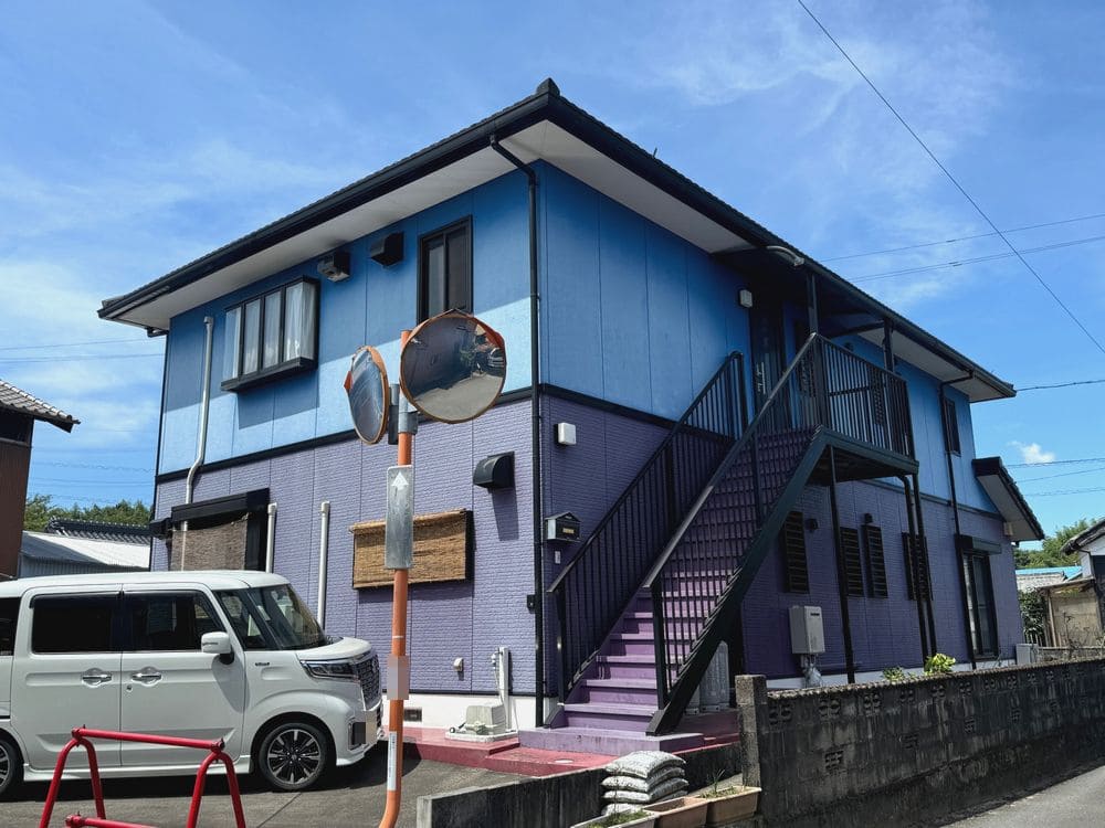 I様(奈良市堂ケ山町)施工前_外壁全体 奈良市の外壁屋根塗装をリペイント匠が施工した写真