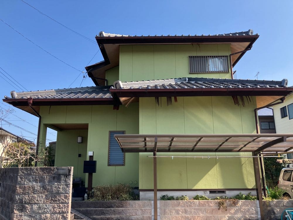市川哲也様(奈良市)_20250305_20250305_004_施工前_外壁全体 奈良市の外壁塗装をリペイント匠が施工した写真