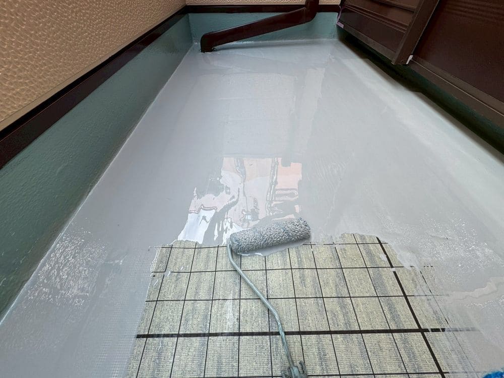 生駒市の防水工事をリペイント匠が施工した写真