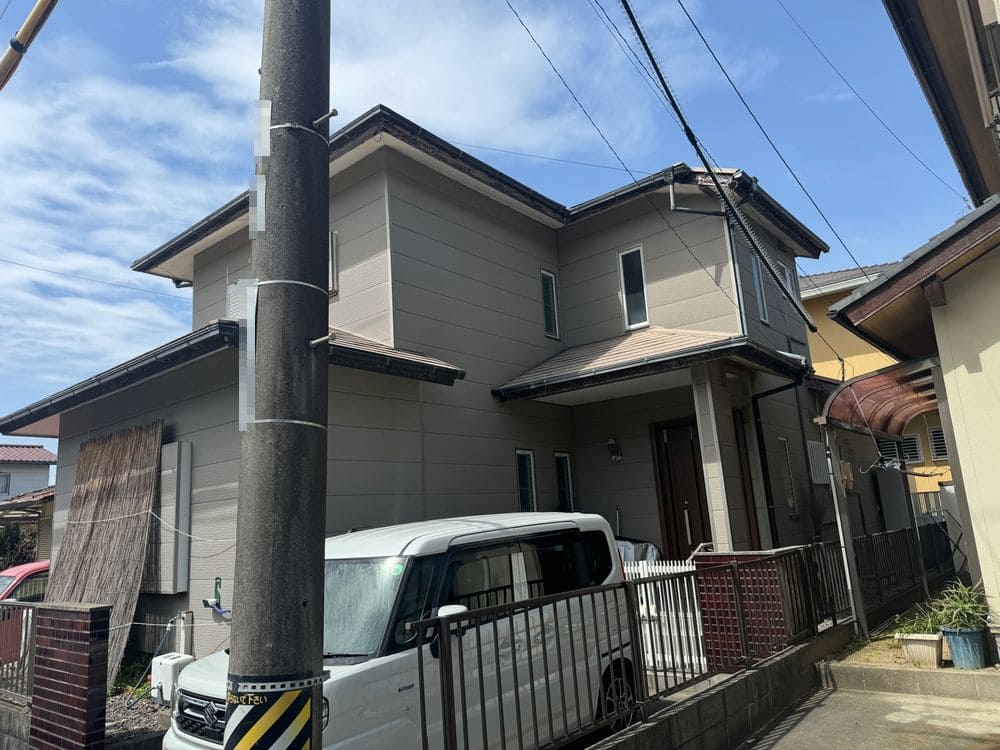 生駒市の外壁塗装をリペイント匠が施工した写真