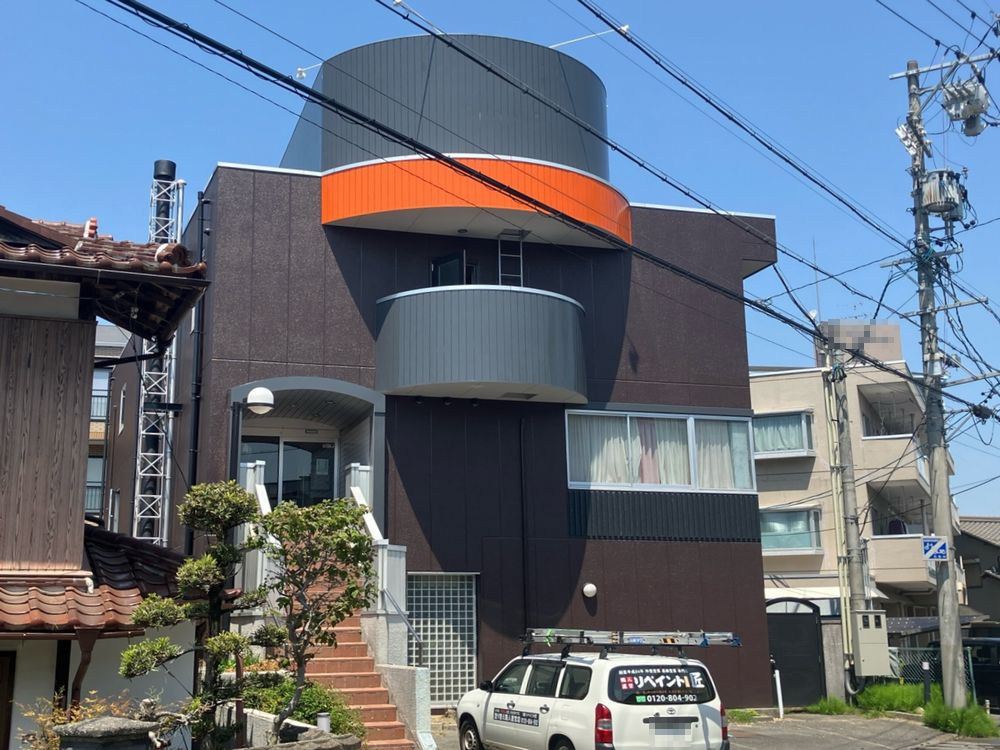 橿原市の外壁塗装をリペイント匠が施工した写真