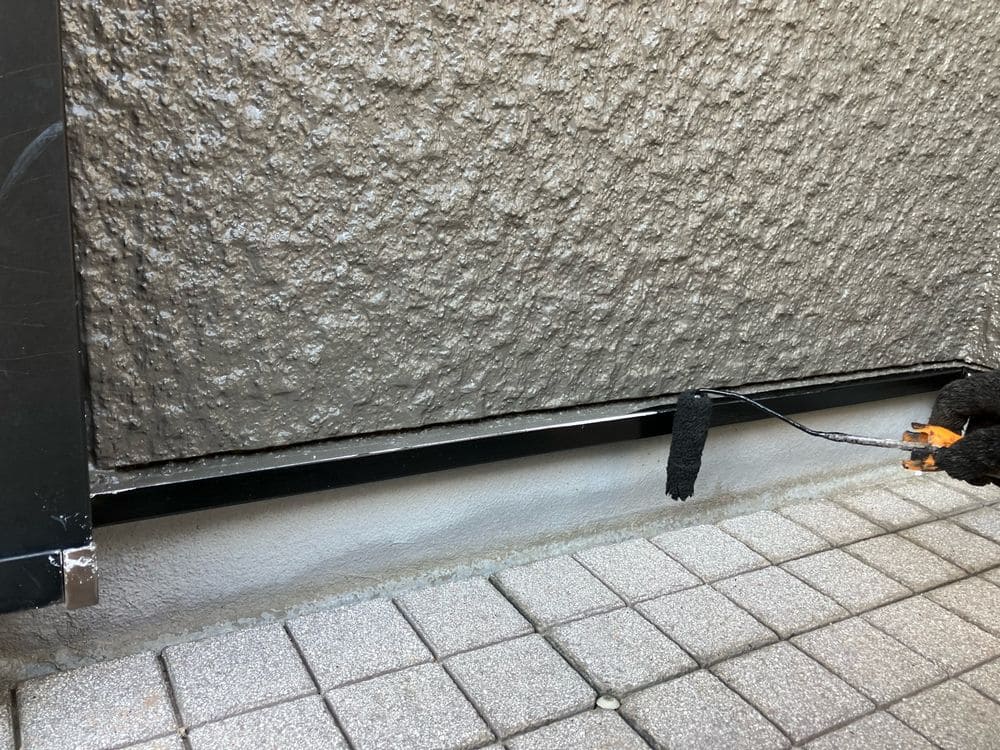 K様(生駒市)水切り_2回目 生駒市の外壁塗装をリペイント匠が施工した写真