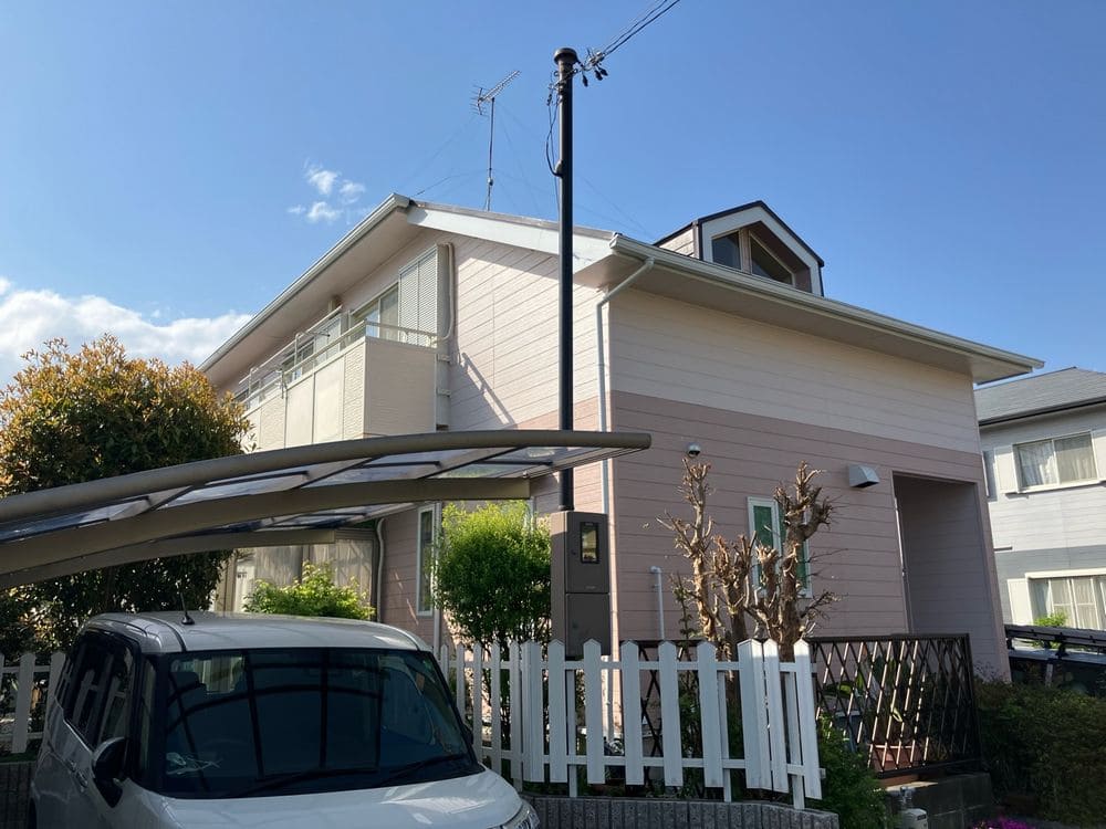 M様(生駒市)施工後_外壁全体 (4) 生駒市の外壁塗装、屋根塗装をリペイント匠が施工した写真