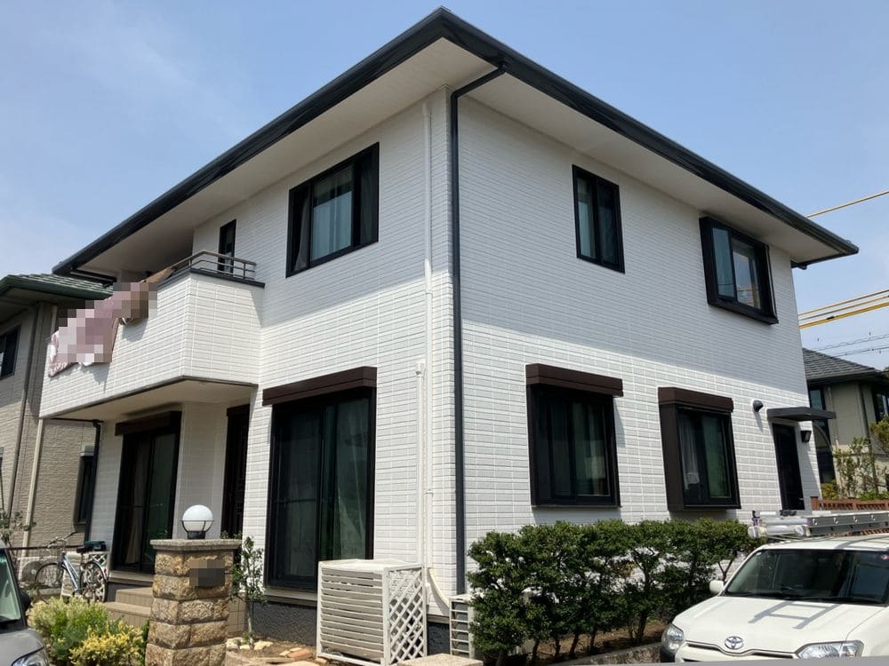 T様(生駒市)施工後 生駒市|積水ハウスの住宅を清潔感あふれる外観へ|仕事が早く熱心