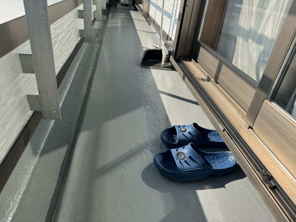 生駒市の防水工事をリペイント匠が施工した写真