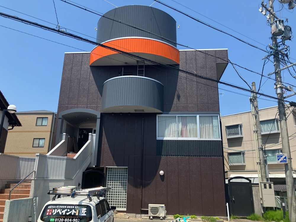橿原市の外壁塗装をリペイント匠が施工した写真