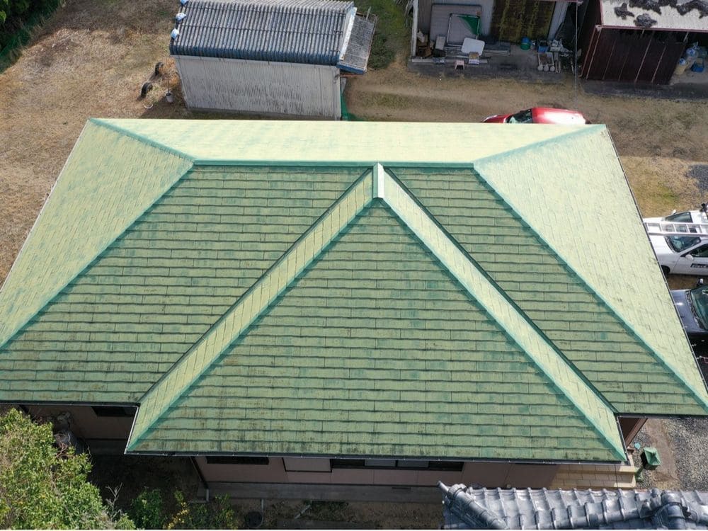 生駒市の屋根塗装をリペイント匠が施工した写