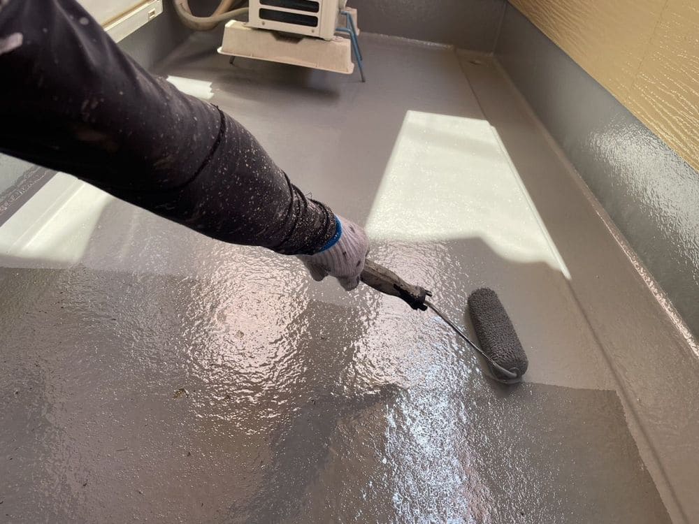 生駒市の防水工事をリペイント匠が施工した写真