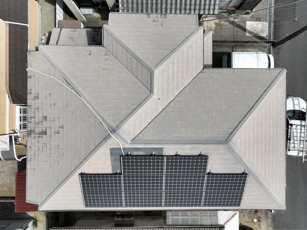 生駒市の外壁・屋根塗装をリペイント匠が施工した写真