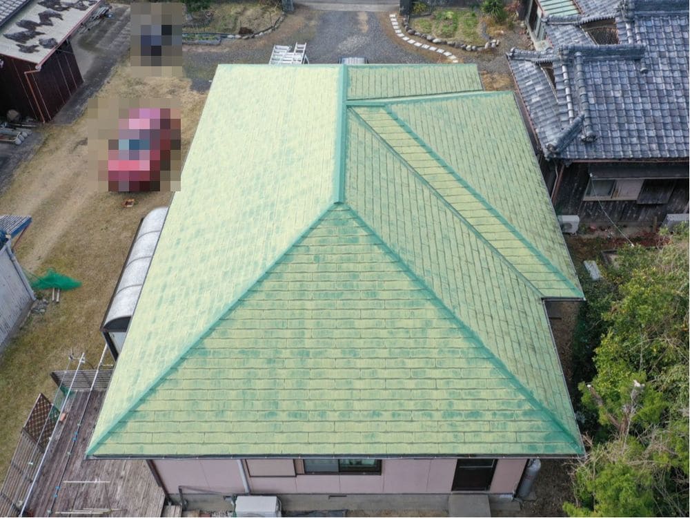 生駒市の屋根塗装をリペイント匠が施工した写