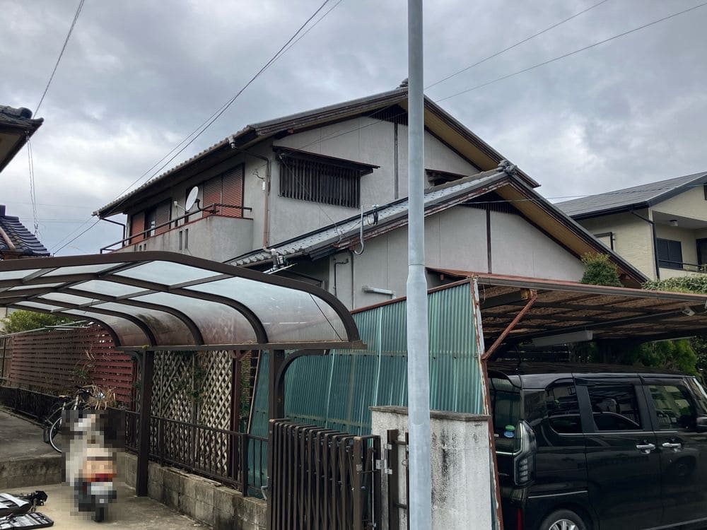M様(橿原市)施工前 橿原市の外壁塗装をリペイント匠が施工した写真