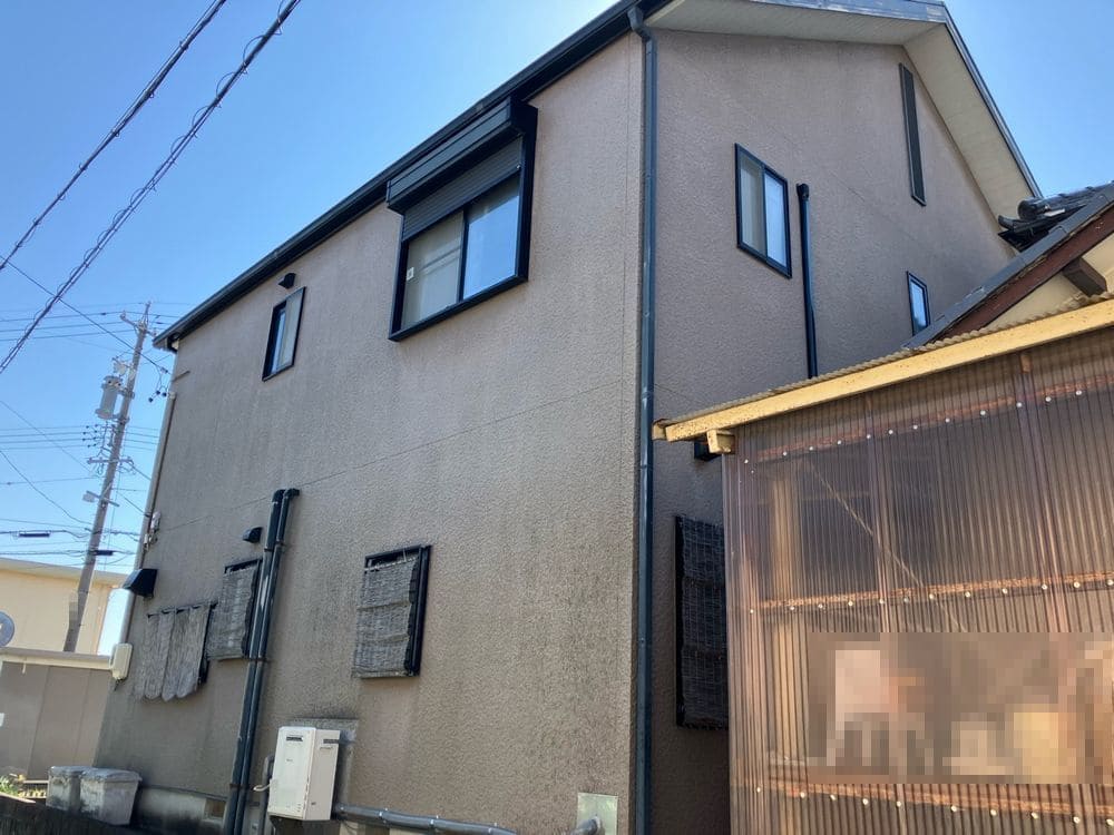 K様(生駒市)外壁_施工前3 生駒市の外壁塗装をリペイント匠が施工した写真