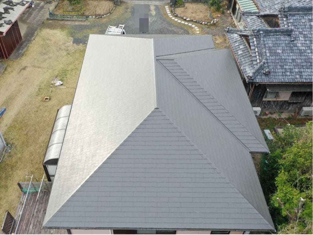 生駒市の屋根塗装をリペイント匠が施工した写