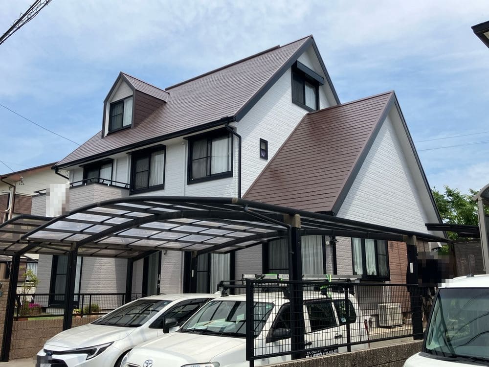 N様(松阪)施工後_外壁全体 生駒市の外壁塗装、屋根塗装をリペイント匠が施工した写真