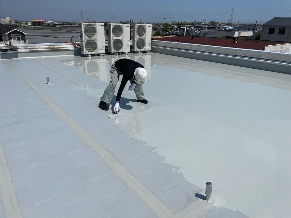 生駒市の防水工事をリペイント匠が施工した写真