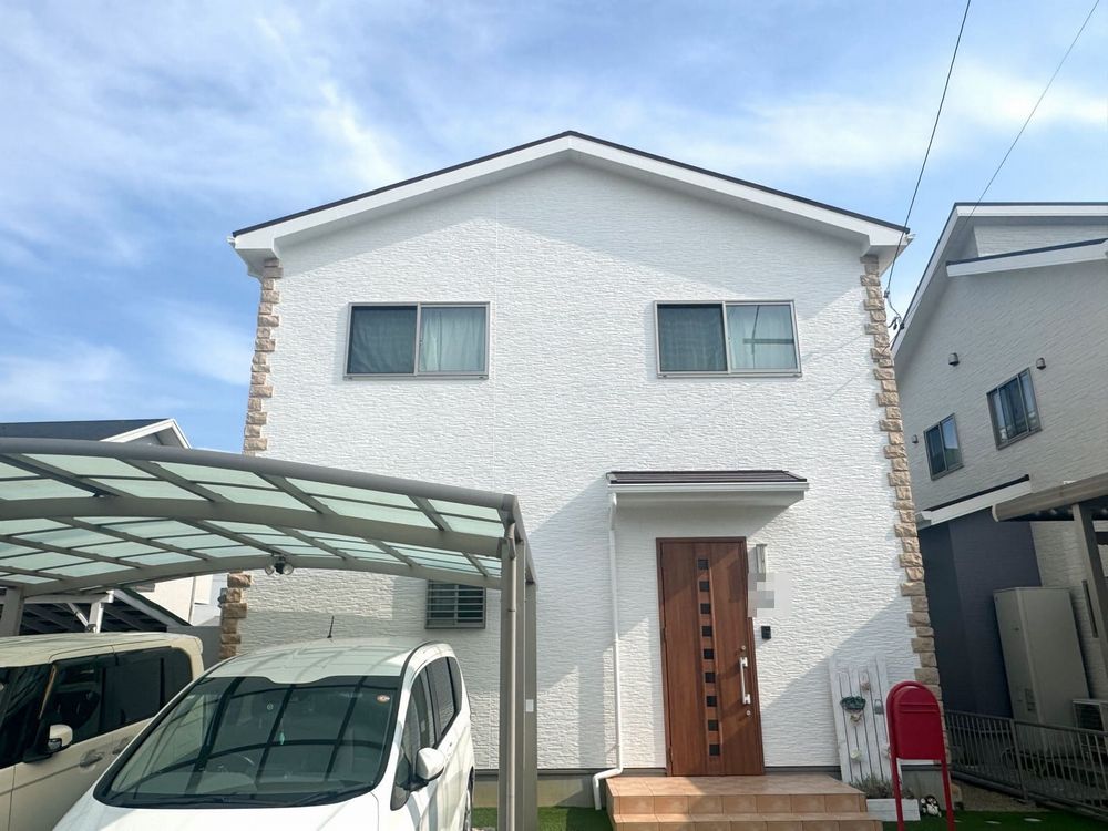 施工後_外壁全体 生駒市の外壁・屋根塗装、防水工事をリペイント匠が施工した写真