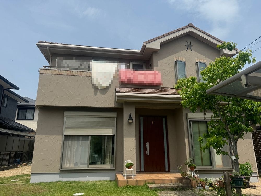 生駒市_T様_施工後_外壁全体 生駒市の外壁塗装、防水工事をリペイント匠が施工した写真