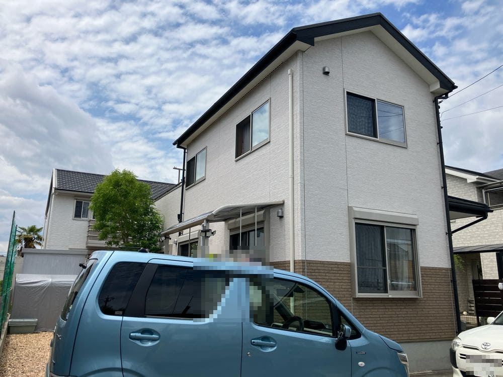 S様(生駒市)外壁_施工前2 生駒市の外壁・屋根塗装をリペイント匠が施工した写真