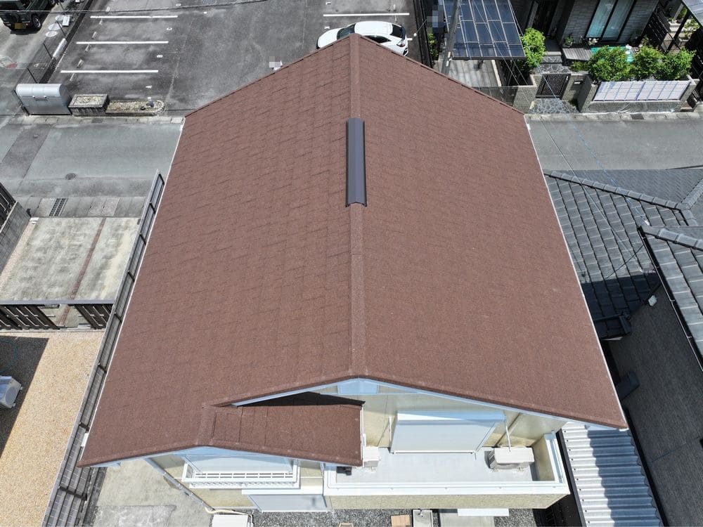 生駒市 T様屋根 施工後 (2) 生駒市の外壁塗装をリペイント匠が施工した写真