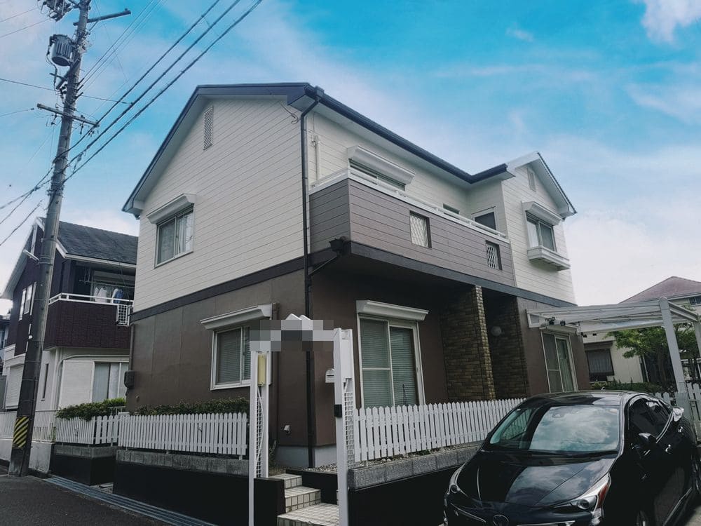 員弁郡奈良市の外壁塗装、防水工事をリペイント匠が施工した写真