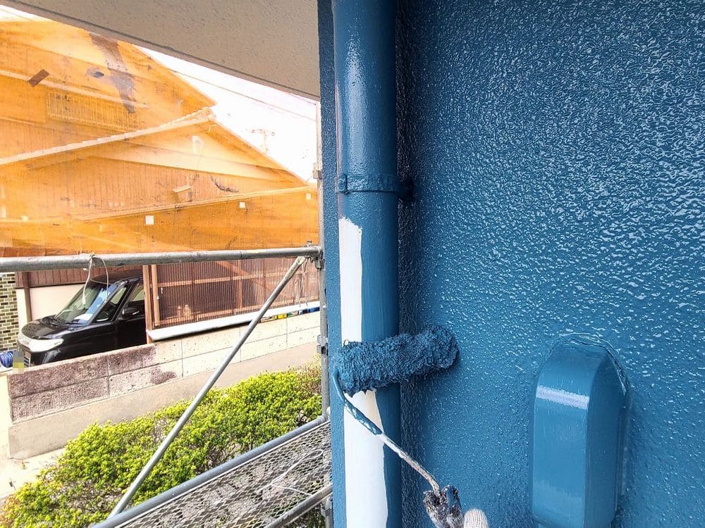 生駒市の外壁塗装をリペイント匠が施工した写真
