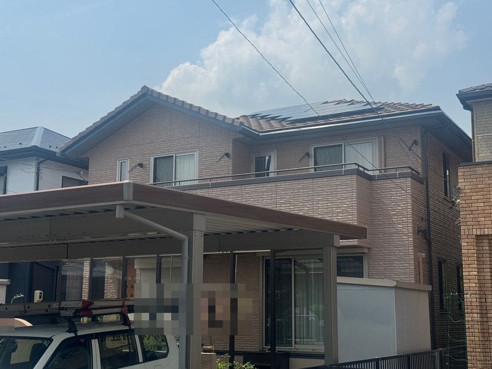 F様(奈良市大安町)施工写真(編集後) 奈良市の外壁塗装をリペイント匠が施工した写真