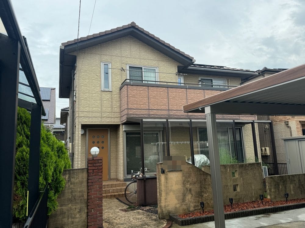 F様(奈良市大安町)施工写真(編集後) (2) 奈良市の外壁塗装をリペイント匠が施工した写真