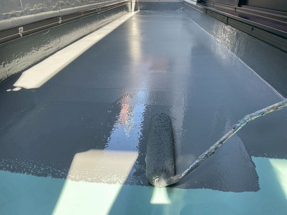 O様(生駒市)防水_トップコート 生駒市の防水工事をリペイント匠が施工した写真