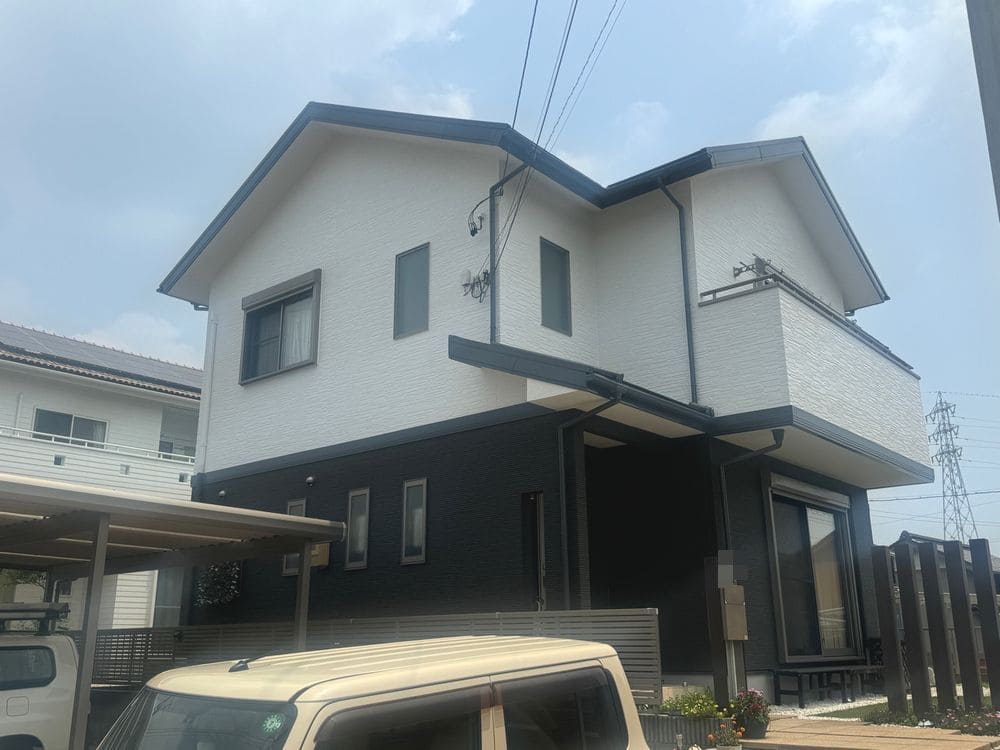 K様(奈良市員弁町)施工写真(編集後) 奈良市の外壁塗装、防水工事をリペイント匠が施工した写真