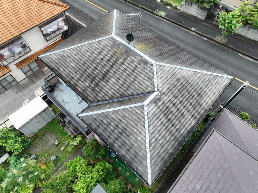 橿原市の屋根塗装をリペイント匠が施工した写真
