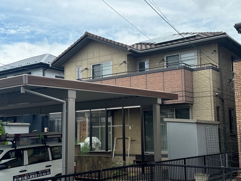 F様(奈良市大安町)施工写真(編集後) (4) 奈良市の外壁塗装をリペイント匠が施工した写真